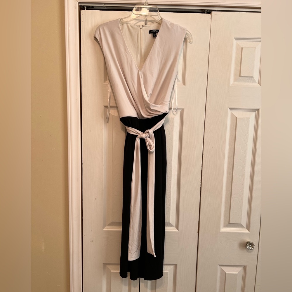 Roz & Ali Black and White Capri Romper